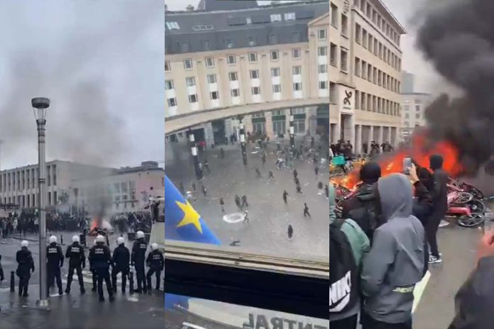 NCZAS.INFO | Zamieszki w Brukseli.