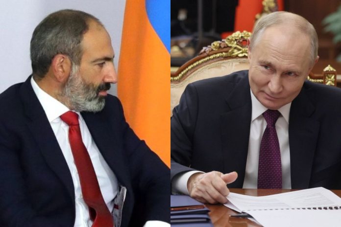 NCZAS.INFO | Nikol Paszynian oraz Władimir Putin.