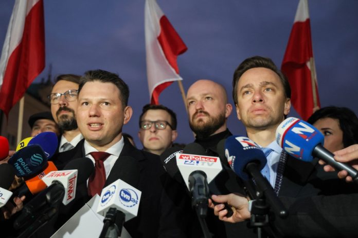 Sławomir Mentzen i Krzysztof Bosak z Konfederacji.
