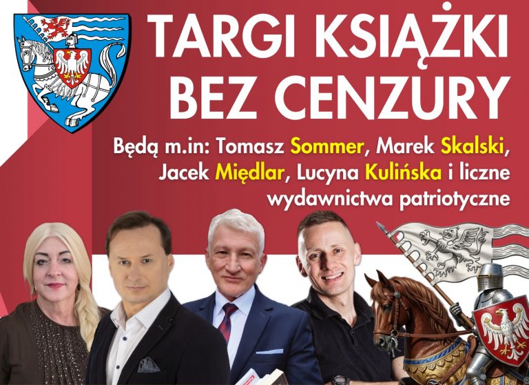 Targi Książki Bez Cenzury: Piła (16.10), Koszalin (17.10), Słupsk (18.10) Będą: Sommer, Skalski, Międlar, Kulińska