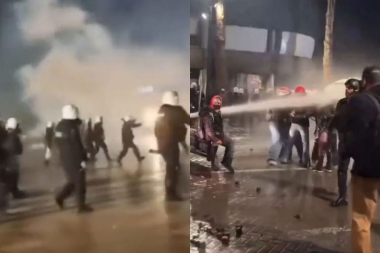 Antyrządowe protesty w Albanii.