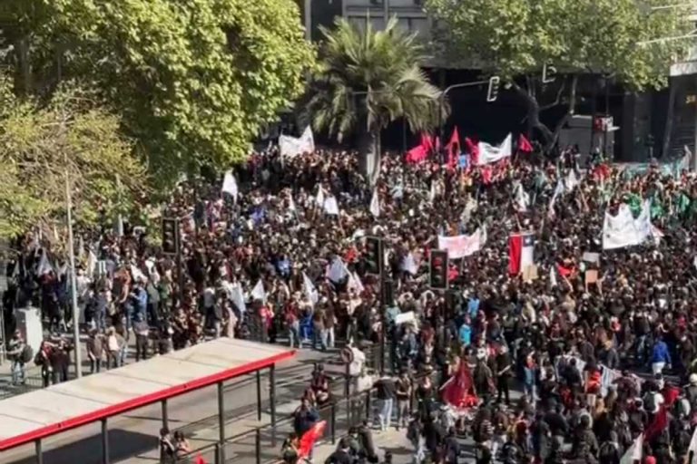 Protesty w Chile.