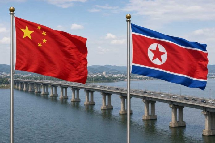 Chiny i Korea Północna zacieśniają współpracę. Otwarto most łączący oba kraje.