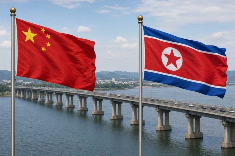 Chiny i Korea Północna zacieśniają współpracę. Otwarto most łączący oba kraje.