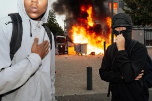 NACZAS.INFO | "Wybitni" francuscy uczniowie, domagający się zwiększenia środków na edukację. W tle ich "petycja" do rządu. Foto: PAP/Abaca