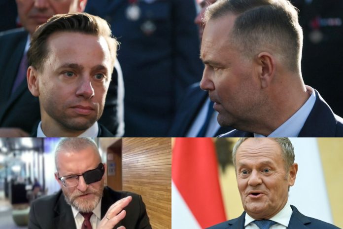 krzysztof bosak karol nawrocki grzegorz braun donald tusk
