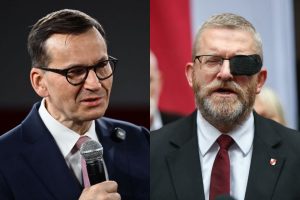 Mateusz Morawiecki oraz Grzegorz Braun.