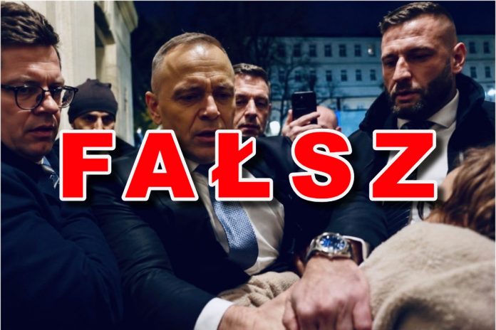 Fałszywa grafika przedstawiana jest jako zdjęcie prezydenta Nawrockiego.