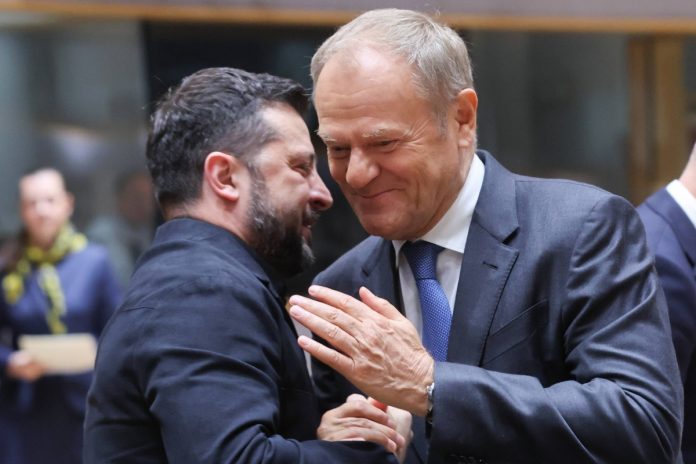 NCZAS.INFO | Premier Donald Tusk oraz prezydent Ukrainy Wołodymyr Zełenski. Foto: PAP/EPA